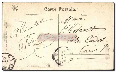 Torre da Porta de Hal — Bruxelas — Ed. Nels, Série 1, No. 235 — Verso