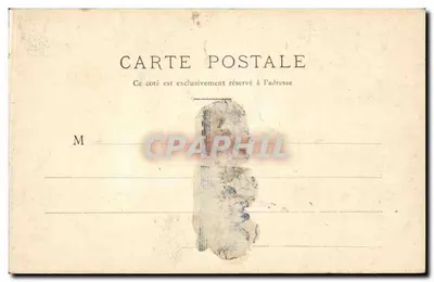 Buste de Gaspard de Maupassant — Juvincourt — éditeur non identifié, n° de série non visible — Verso