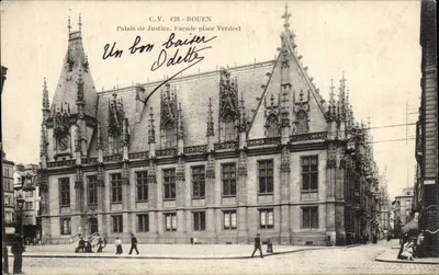 Palácio de Justiça — Fachada da Praça Verdrel — C.V. 428 - ROUEN