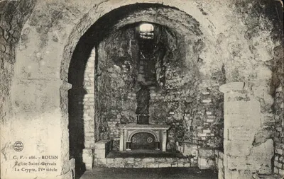 Igreja de Saint-Gervais — A Cripta, século IV — C.V. 286 - Rouen