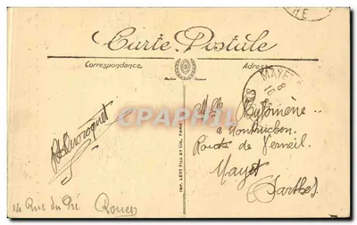 Rouen — Plac Starego Rynku — Miejsce strajku, gdzie Jeanne d'Arc została spalona żywcem 30 maja 1431 — Selecta n°179 — Rewers