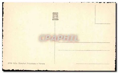 Verona - panorama miasta widziana z Fortu św. Piotra — Wyd. Zamplari Francesco, nr 2709 — Rewers