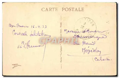 Rouen — Ogólny widok (strona Ste-Catherine) — Karty 'La Cigogne' nr 422 — Rewers