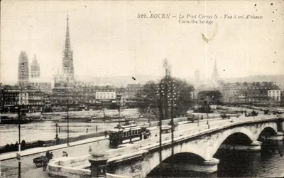 Rouen — O Ponte Corneille — Visão Aérea