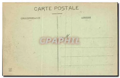 Pau - Bézanos en de keten van de Pyreneeën (linkerdeel) vanaf de terras van het Winterpaleis — Fototipie Labouche Frères, Toulouse — Achterkant
