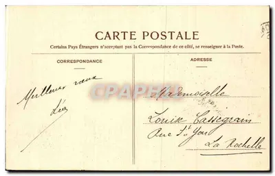 Biarritz e seus Tamaris — O Rocher de la Vierge — Verso