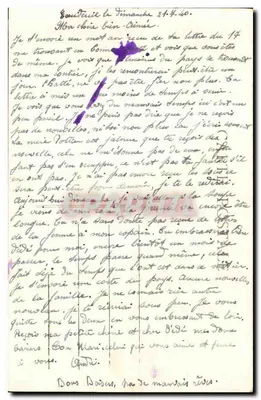 Gorges da Auvézère no Pervendoux — La Pérustre — editor MYL, n°1 — Verso
