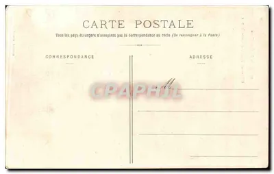 Stara pocztówka Las Compiegne Ruiny św. Piotra w Chastres — Rewers