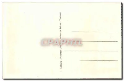 Eaux-Chaudes — Vista geral — Igreja e Estabelecimento termal — Editor Labouche frères, n° 198 — Verso