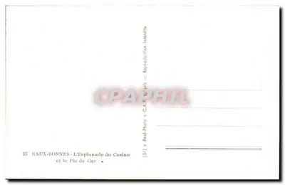 Eaux-Bonnes — Esplanada Kasyna i Wzgórze Ger — C.A. Paris — Rewers