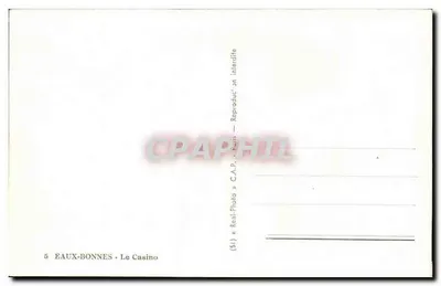 Eaux-Bonnes - Kasyno — (5) — Real-Photo — Paryż — Rewers