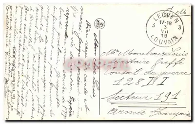 Louvain — Panorama — editor Nels, número de série não visível — Verso