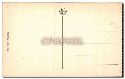 Ruínas de Louvain — Rue de Diest — editor N. Thill, Bruxelas — Verso
