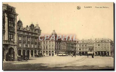 Louvain - Praça dos Mártires — editor Nels, n° 112