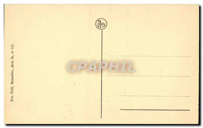 Louvain - Praça dos Mártires — editor Nels, n° 112 — Verso