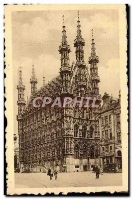 Hôtel de Ville de Louvain — vista da fachada gótica — editor: Hôtel de Ville, Louvain