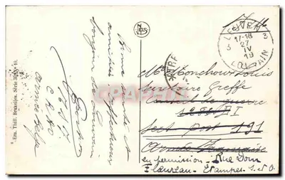 Castelo de Héverlé — Louvain — Editor Thill, Bruxelas, série 304, n° 10 — Verso