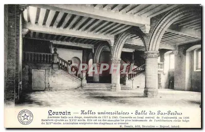 Louvain — Halles universitaires - Salle des Sas-Bezdus — E. Desaix, edição Bruxelas
