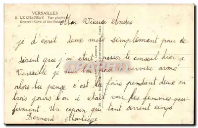 Versailles — Ogólny widok pałacu — Wydawca Guy — Rewers