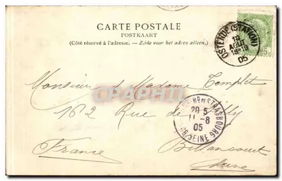 Ostenda — La Digue — Wydawca nieznany, nr 1086 — Rewers