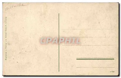Igreja Gustav Adolf em Leoben — editor Eigen tum u. Verlag von Arwed Strauch, Leipzig, n° 7026 — Verso