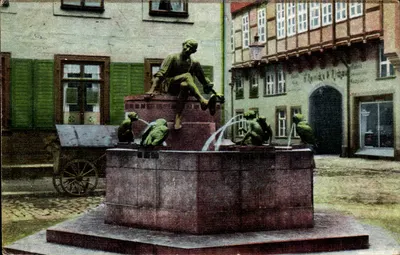 Fontaine aux singes — Braunau am Inn — editor não identificado, número de série não visível