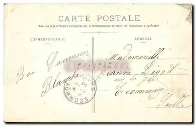 La Grande Trappe (Orne) — Wewnętrzne wnętrze kościoła — Office de Tierce — Kolekcja E. Pasquis, Laigle (Orne), N° 708 — Rewers