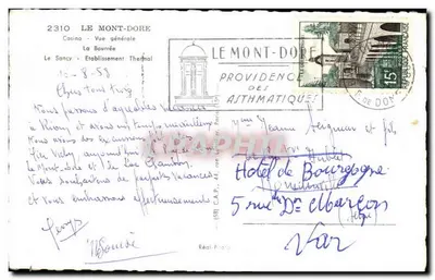 O Mont-Dore — Vista geral — Real-Foto — Verso