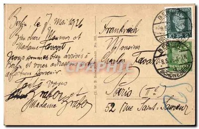 Berlin — Reichstag i Siegespfeiler — seria J.W.B. Rembrandt, nr 102 — Rewers