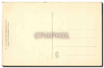 Interno della Cappella delle Carmelitane del Liseux — editore H. PELLET, n°4 — Verso