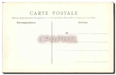 Fontainebleau (S.-et-M.) — Vista exterior do Castelo — B. F., Paris, n° 69 — Verso