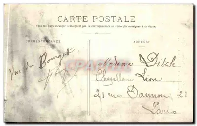 Chambéry - A Cruz do Nivolet — editor E. Reynaud, n° 280 — Verso