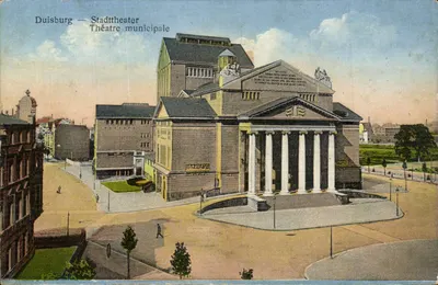 Duisburg — Stadtttheater — Teatro Municipal — Edição J. B. Scheublé, Duisbourg