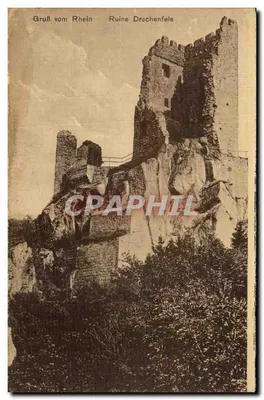 Ruínas de Drachenfels — Ruína Drachenfels — K.S.M. No. 56279
