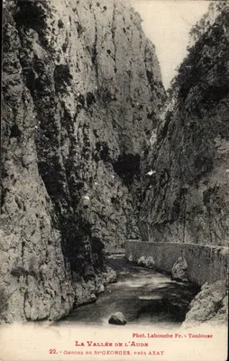 Gorges de St-Georges perto de Axat — Vale do Aude — Fot. Labouche Fr. Toulouse