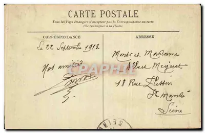 Amboise — El Castillo de Chanteloup — LL. — Reverso