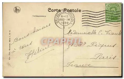 Bruxelles-Laeken — Pomnik Léopolda I — Etn. Thill, seria 1, nr 6 — Rewers