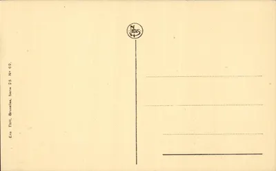 Anvers — Praça da Estação Central — Ern Thill, Bruxelas, série 25, n° 69 — Verso