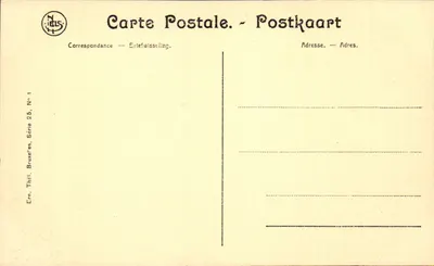 Anvers — Urząd Miasta i Fontanna Brabo — wydawca Thill, Bruksela, seria 25, nr 1 — Rewers