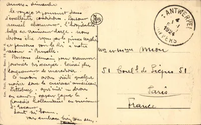 Katedra — Antwerpia — wydawca Emn. Thill, seria 25, nr 6 — Rewers