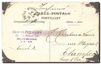 Anvers — Fontaine de Brabo — G. Hermans, wyd., Anvers — Rewers