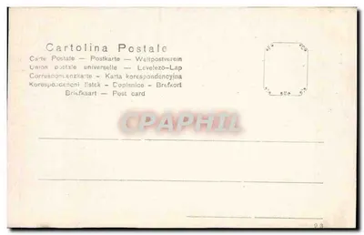 Milano - Panorama — widok z lotu ptaka katedry z dachami miasta — wydawca nieznany, nr 530 — Rewers