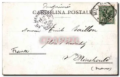 Milan — The Duomo and Piazza del Duomo — Postcard — Back
