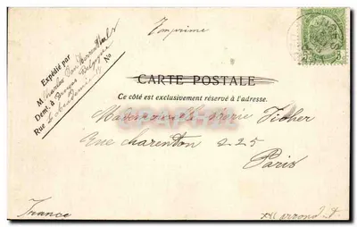 Bruges — Gotyckie domy — Héliotypie De Graneve, Gand — Rewers