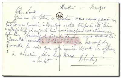 Brukselka - Béguinage - Kaplica i Dom Wielkiej Panny — wydawca Nels, numer seryjny nieodczytelny — Rewers