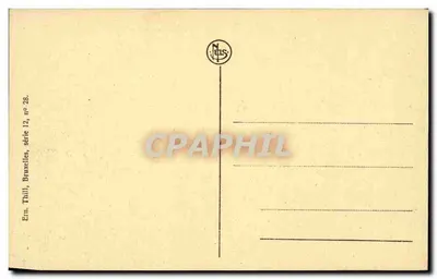 Brukselka — Za Gruuthuse — Doyenné — Wydawca Thill, Bruksela, seria 12, nr 28 — Rewers