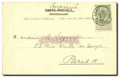 Gand. Mercato dei pesci — editore Gaminet, n° 421 — Verso