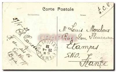 Gand — Hotel de Ville — wydawca nieznany, n° 35 — Rewers