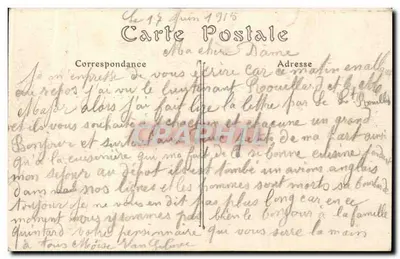 Ruínas de Ypres — Incêndio das Halles (22 novembro 1914) — Foto Antony, Ypres. — Verso