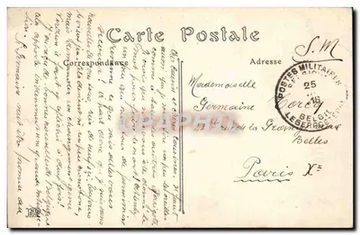 Ypres — A Rue de Lille — Campanha de 1914-1915 — Verso